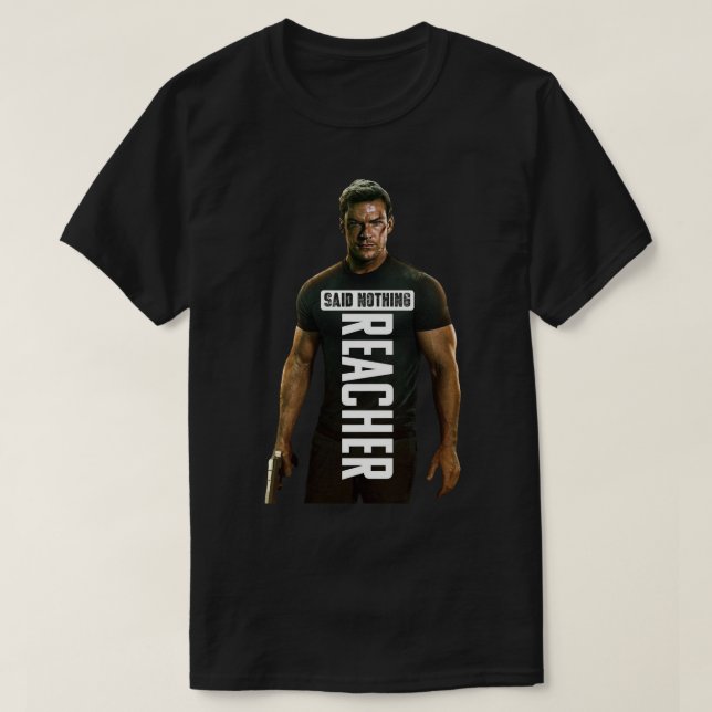 Great Model Reacher Cult Horror Spooky Serial Kill T-Shirt (Design Front)