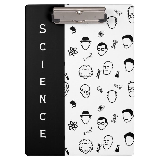 Great Modern Minds Line Art, Text - Editable  Clipboard (Front)