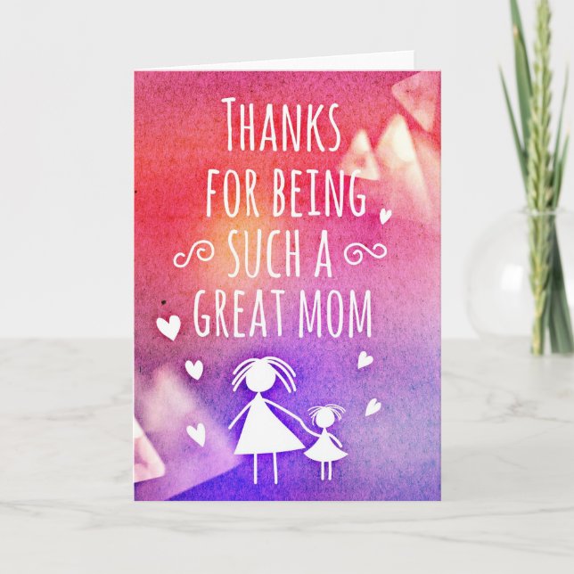 great mom card (Front)