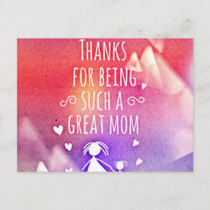 great mom postcard