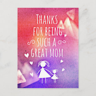 great mom postcard