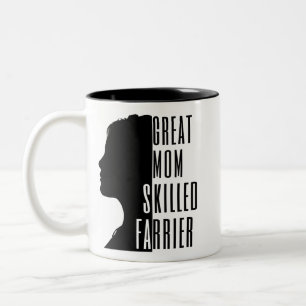 Great Mom Skilled Farrier Unique Gift Two-Tone Coffee Mug