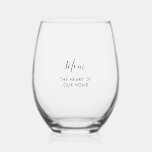 Great Mom | The heart of our home Mother's day Stemless Wine Glass<br><div class="desc">Indulge Mom's wine time with our "Mom stemless wine glass, a perfect Mother's Day gift. This glass celebrates Mom as the heart of our home, making every sip a reminder of her warmth and love. With its sleek design and heartfelt message, it's more than just a glass; it's a token...</div>