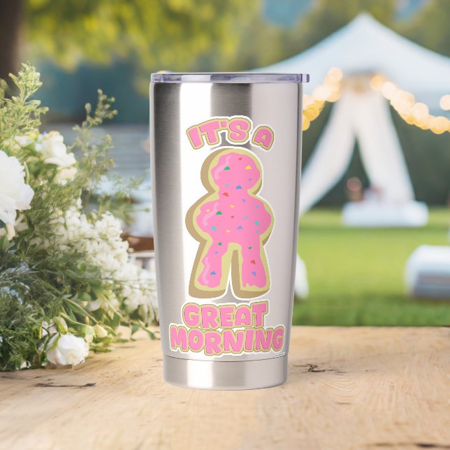 Great Morning Doughnut Meeple Board Game Art Insulated Tumbler (Wedding)