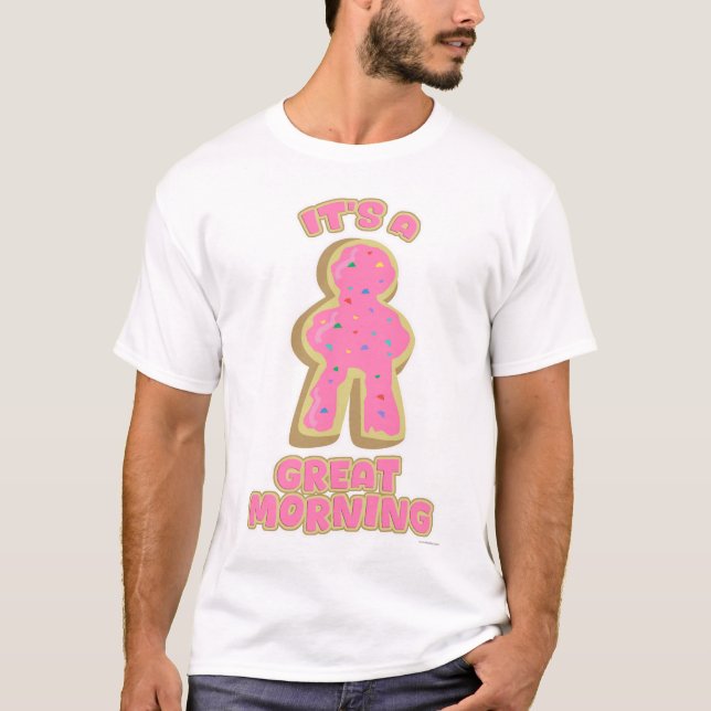 Great Morning Doughnut Meeple Board Game Art T-Shirt (Front)