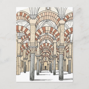 Great Mosque of Cordoba Spain Travel Postcard