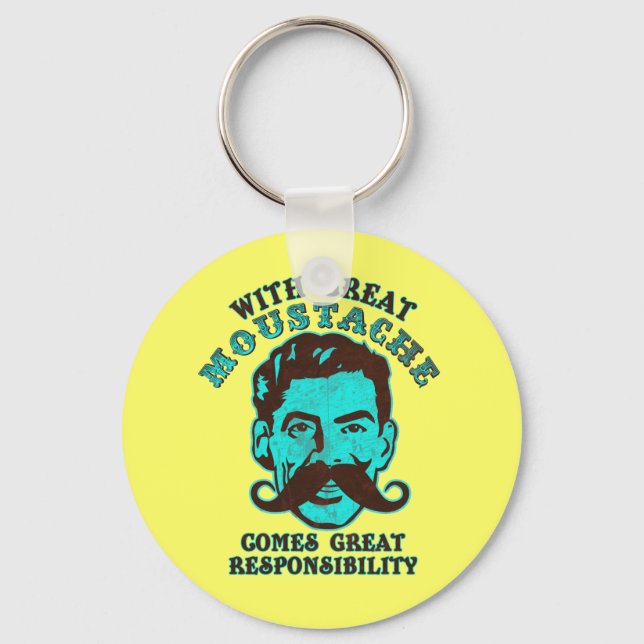 Great Moustache Keychain (Front)