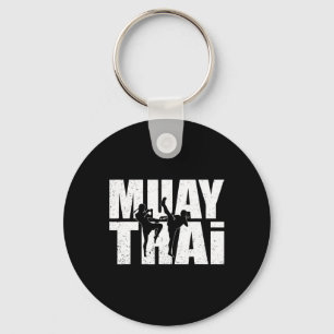 Great Muay Thai Design Mma Fighter Training Kickbo Keychain