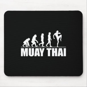 Great Muay Thai Evolution Gift Kickboxing Martial  Mouse Pad