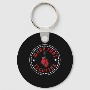 Great Muay Thai Fighting Design Kickboxer Mma Trai Keychain