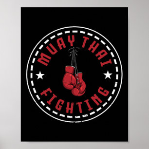 Great Muay Thai Fighting Design Kickboxer Mma Trai Poster