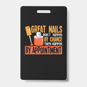 Great Nails By Chance By Appointment Badge