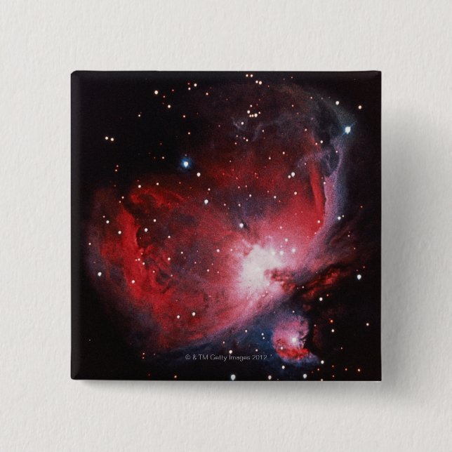 Great Nebula in Orion 2 Inch Square Button (Front)