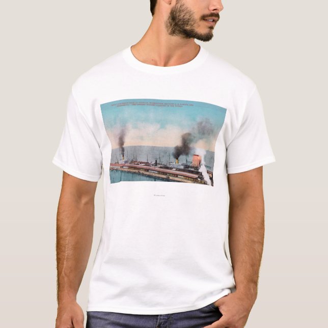 Great Northern Dock View, SS Dakota and T-Shirt (Front)