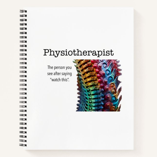 Great notebook for a Physiotherapist  (Front)