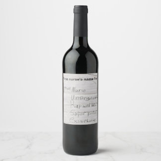 Great Nurse Wine Label