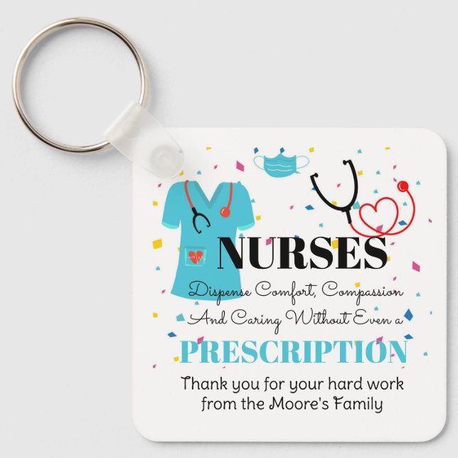 great Nurses like you appreciation tag Keychain (Front)