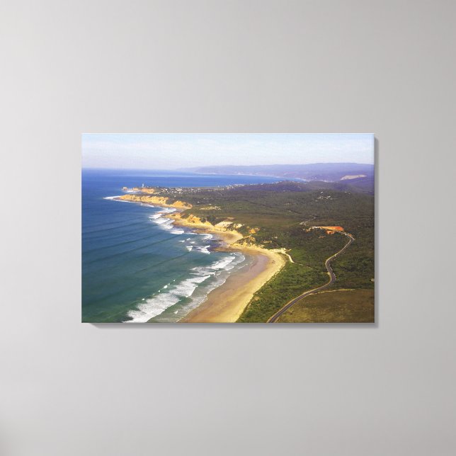 Great Ocean Road and Split Point Lighthouse, Canvas Print (Front)