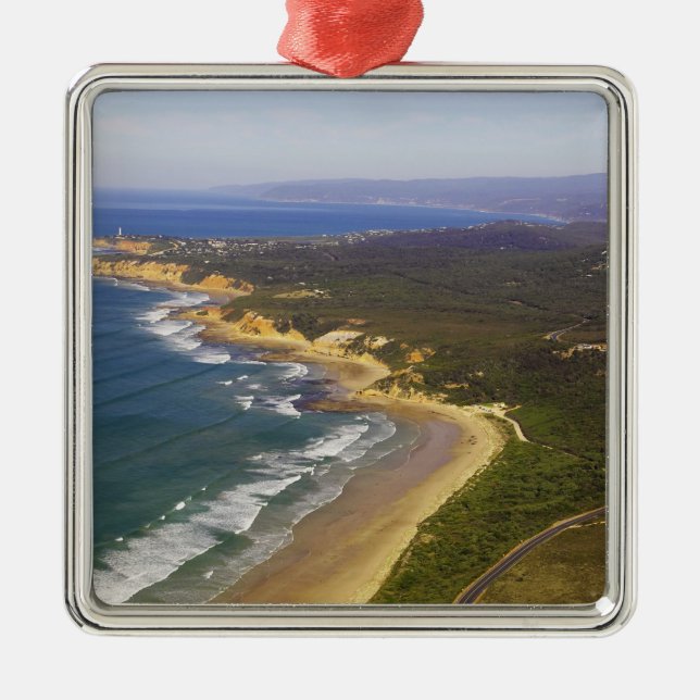 Great Ocean Road and Split Point Lighthouse, Metal Ornament (Front)
