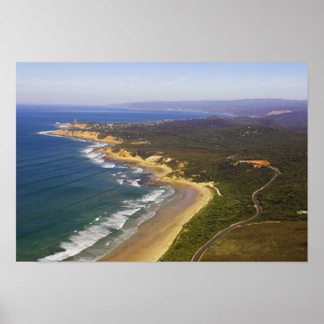 Great Ocean Road and Split Point Lighthouse, Poster (Front)