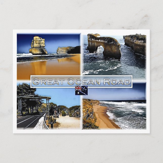 Great Ocean Road - Australia - Mosaic - Postcard (Front)