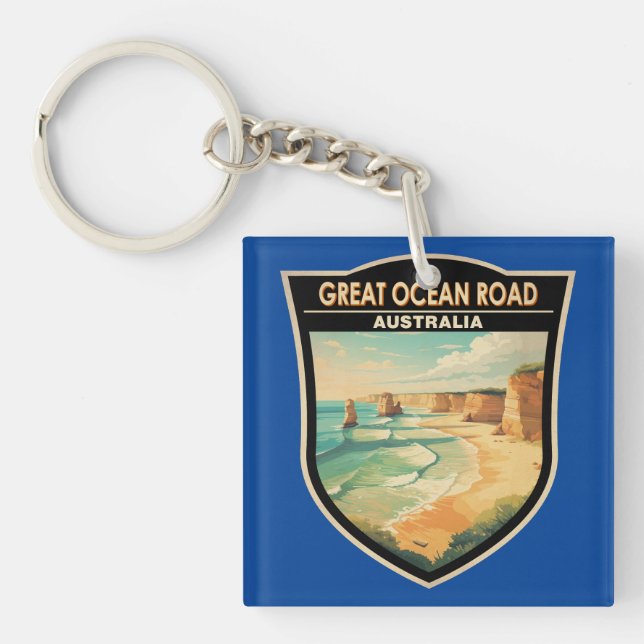 Great Ocean Road Australie Travel Art Vintage (Devant)