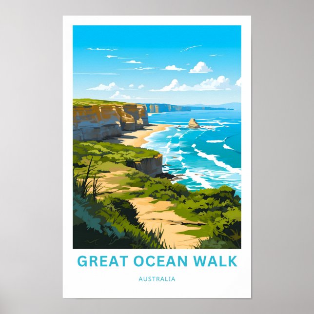 Great Ocean Walk Australia Travel Print (Front)