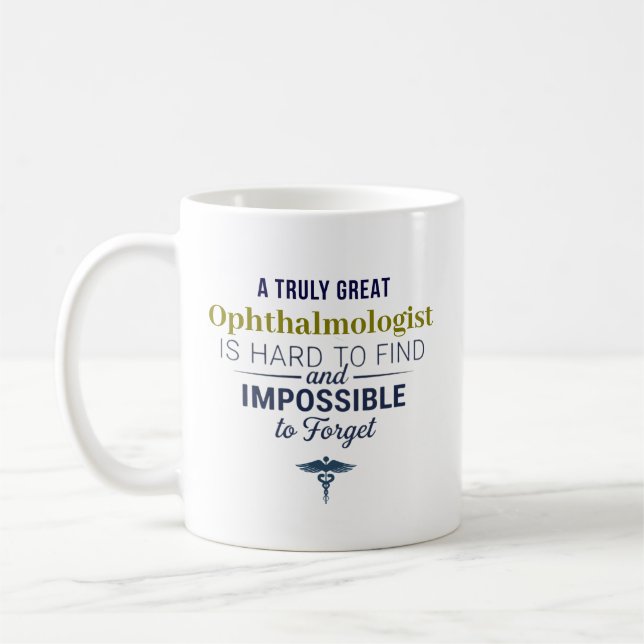 Great Ophthalmologist Personalized Name Gift Coffee Mug (Left)