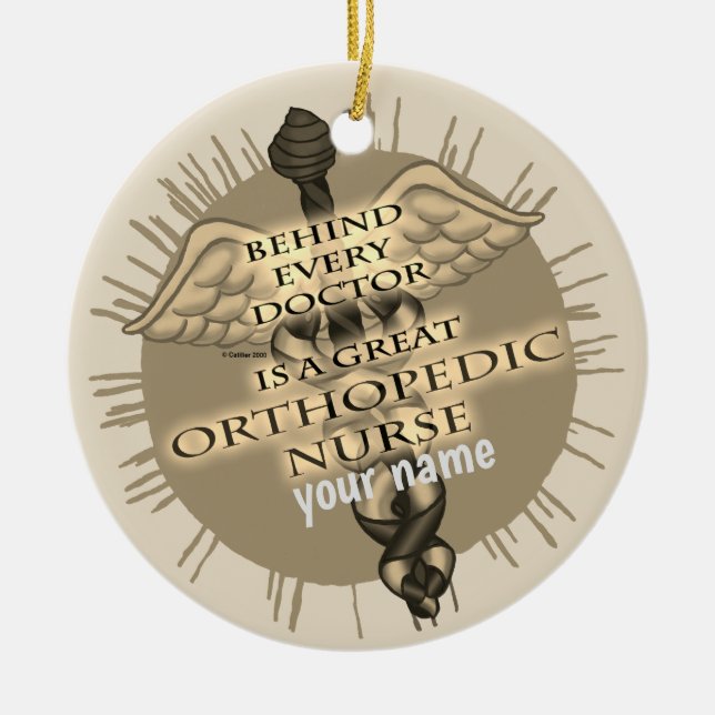 Great Orthopedic Nurse Ceramic Ornament (Front)
