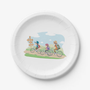 Great Outdoors Cycling Paper Plate