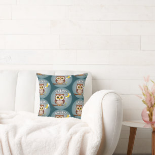 Great!, Owl Throw Pillow