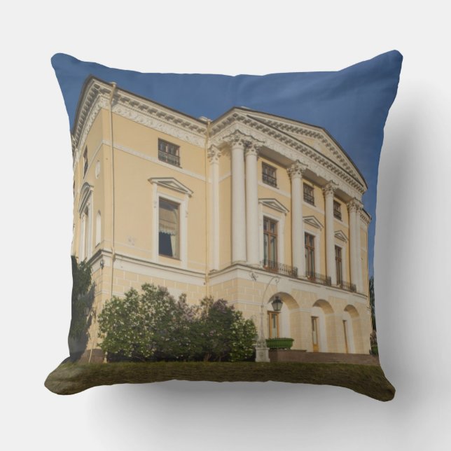 Great Palace of Czar Paul I, exterior Throw Pillow (Front)