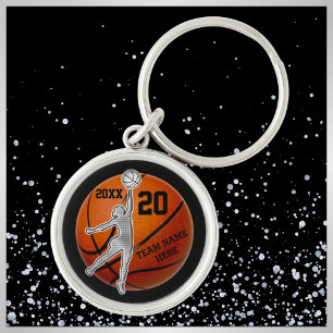 Great Personalized Basketball Team Gifts for Girls Keychain