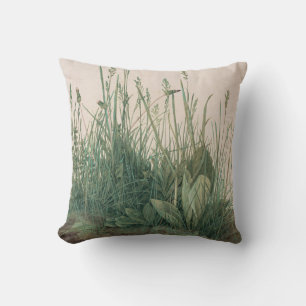 Great Piece of Turf (by Albrecht Dürer) Throw Pillow