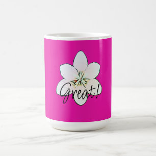 Great Pink Flower Mug