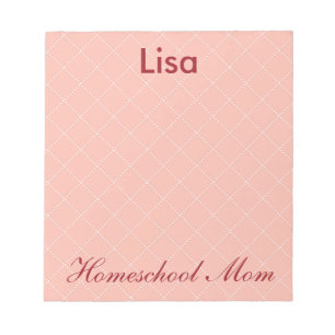 Great Pink Homeschool Mom Notepad