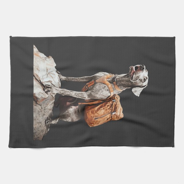 Great Pitbull Dane Kitchen Towel (Horizontal)