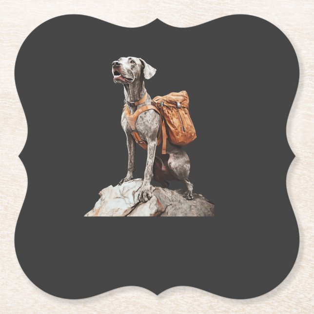 Great Pitbull Dane Paper Coaster (Front)