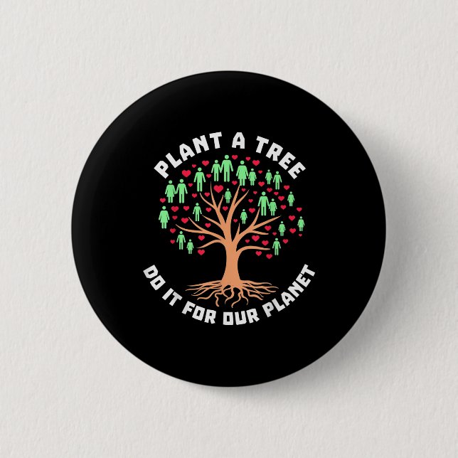 Great Planet Environmental Protection Nature  2 Inch Round Button (Front)