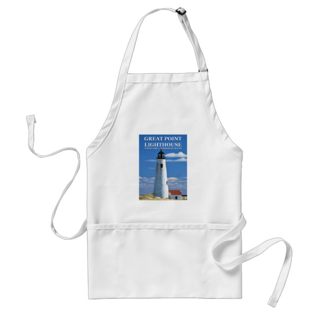 Great Point Lighthouse Nantucket MA Apron (Front)