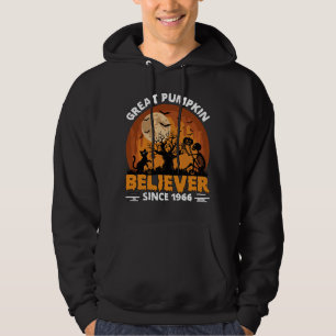 Great Pumpkin Believer Since Halloween Skeleton Ca Hoodie