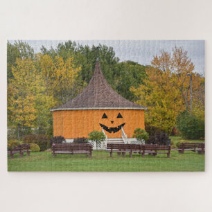 Great Pumpkin Gazebo, Newport, Vermont Jigsaw Puzzle