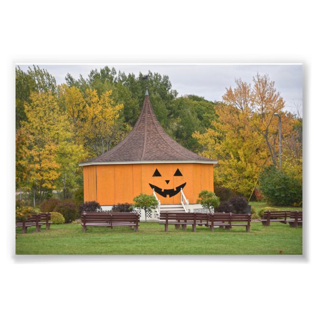 Great Pumpkin Gazebo, Newport, Vermont Photo Print (Front)