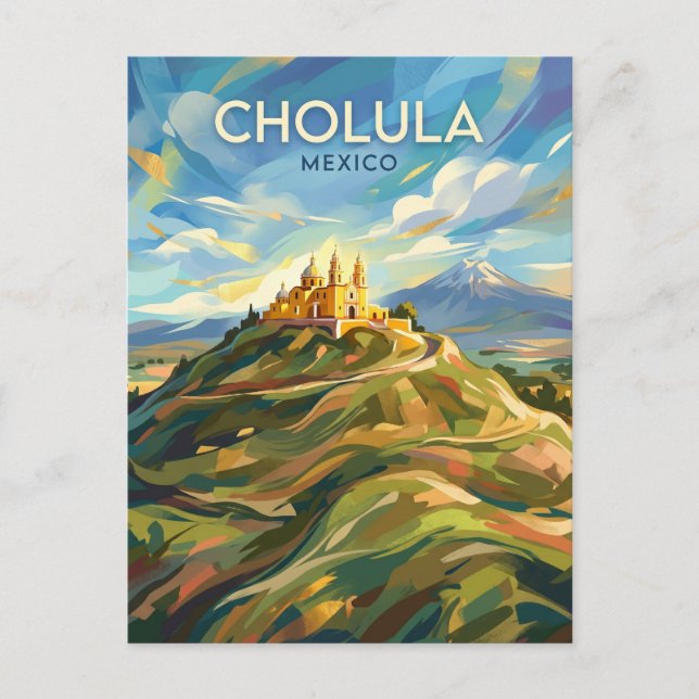 Great Pyramid of Cholula Mexico Postcard (Front)