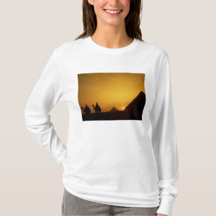 Great Pyramids of Giza, Egypt at sunset T-Shirt