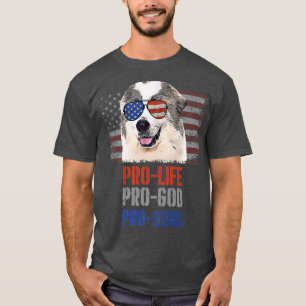 Great Pyrenee Pro Life Pro God Pro Dogs Premium T-Shirt