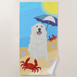 Great Pyrenees Beach Towel