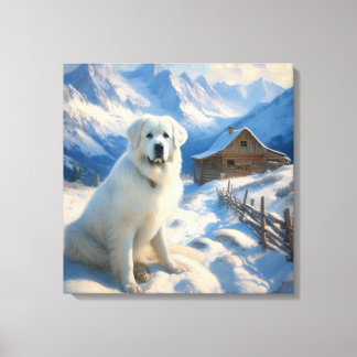 great pyrenees  canvas print