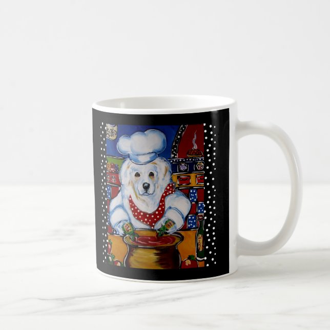 Great Pyrenees Chef Coffee Mug (Right)