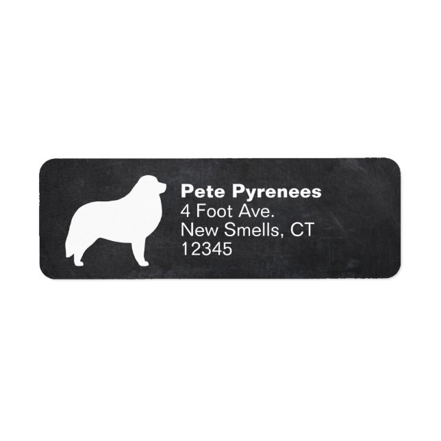 Great Pyrenees Chien race Silhouette Adresse de re (Devant)